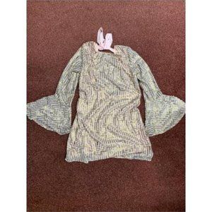 Free People Sequin Long Sleeve Dress (Size XS)